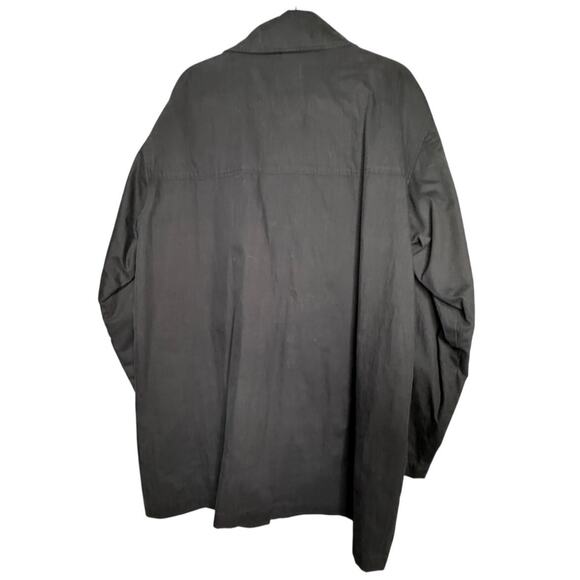 KENNETH COLE NEW YORK MENS BLACK RAIN OVERCOAT SIZE L - Picture 3 of 8